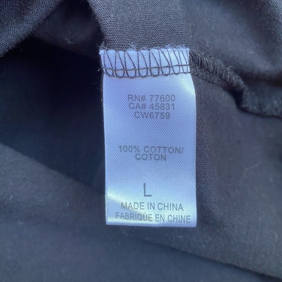 CHASER Bell Sleeve Shirred Henley in Black | Size Large - Picture 14 of 15